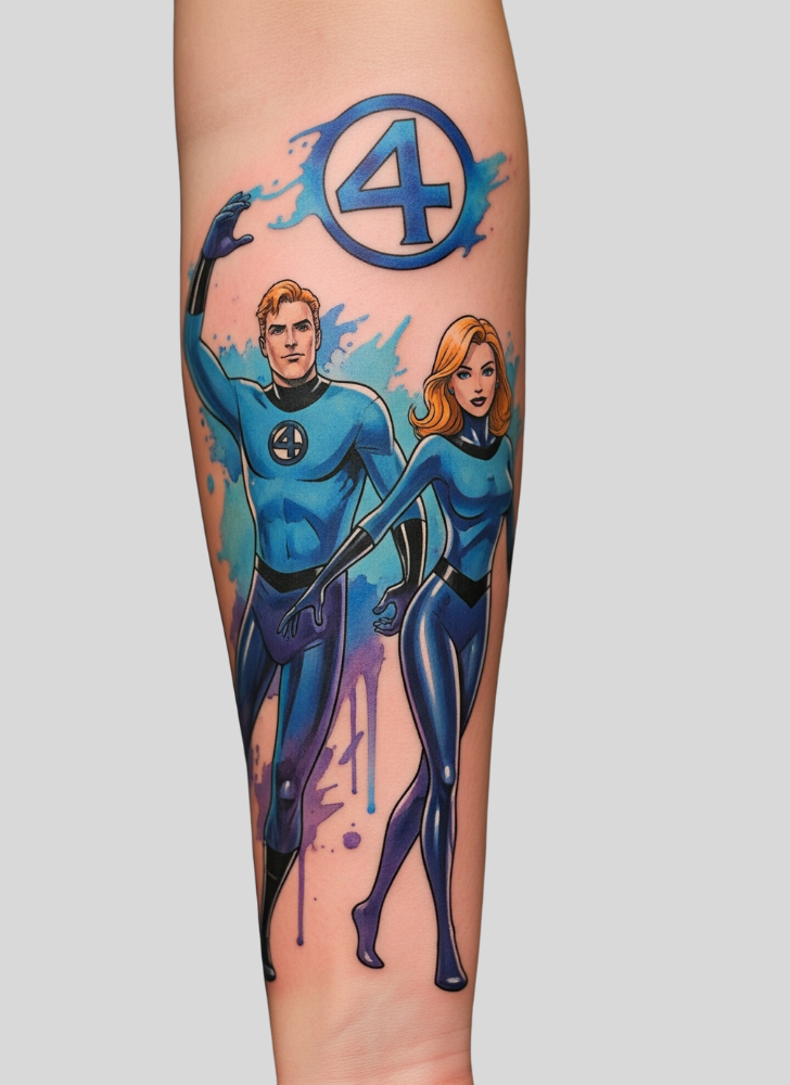 Fantastic Four Tattoo Design Image
