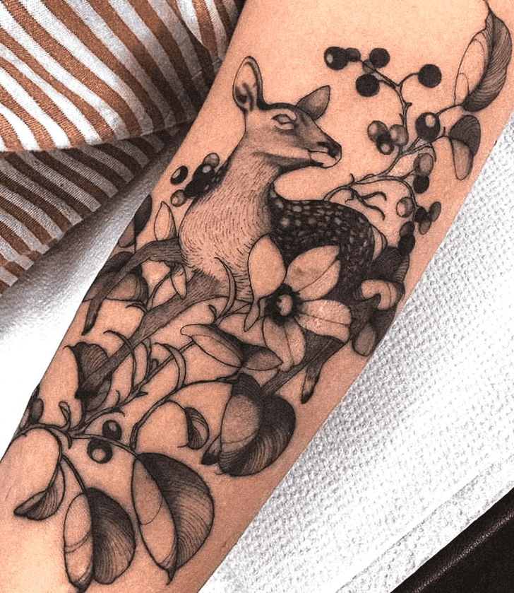 Fawn Tattoo Design Image