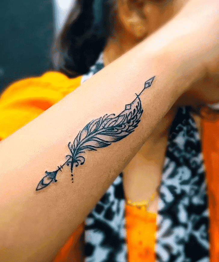 Feather Tattoo Shot