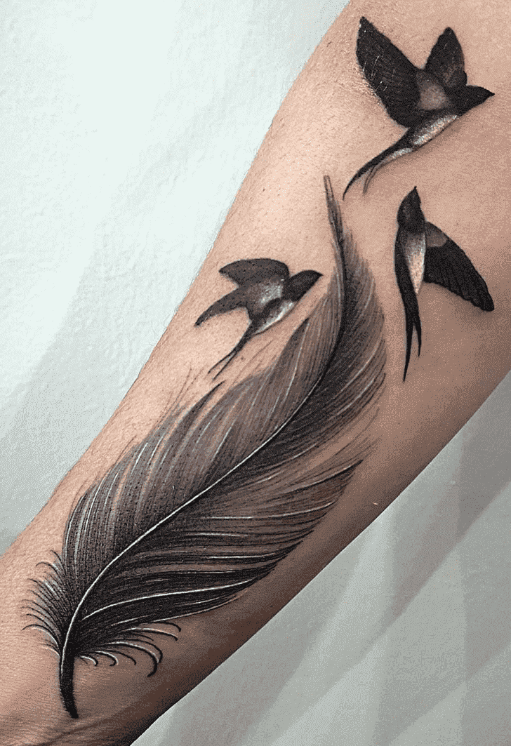 Feather Tattoo Figure