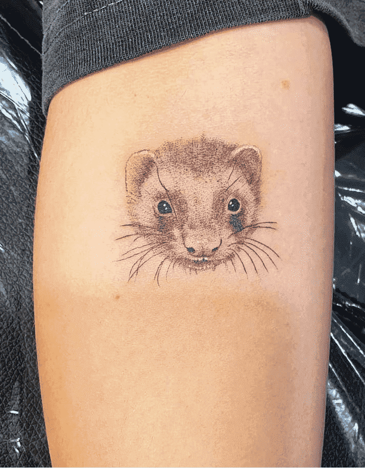 Ferret Tattoo Portrait