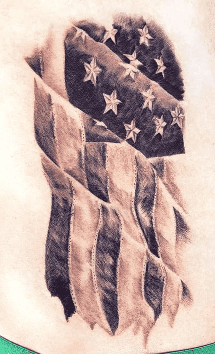 Flag Tattoo Design Image