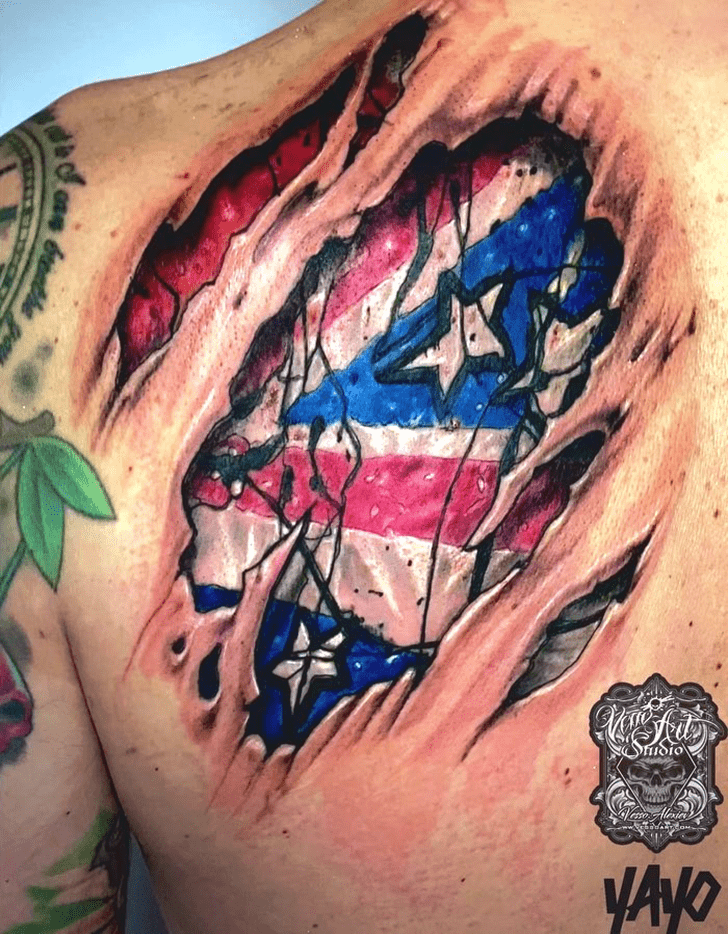 Flag Tattoo Figure