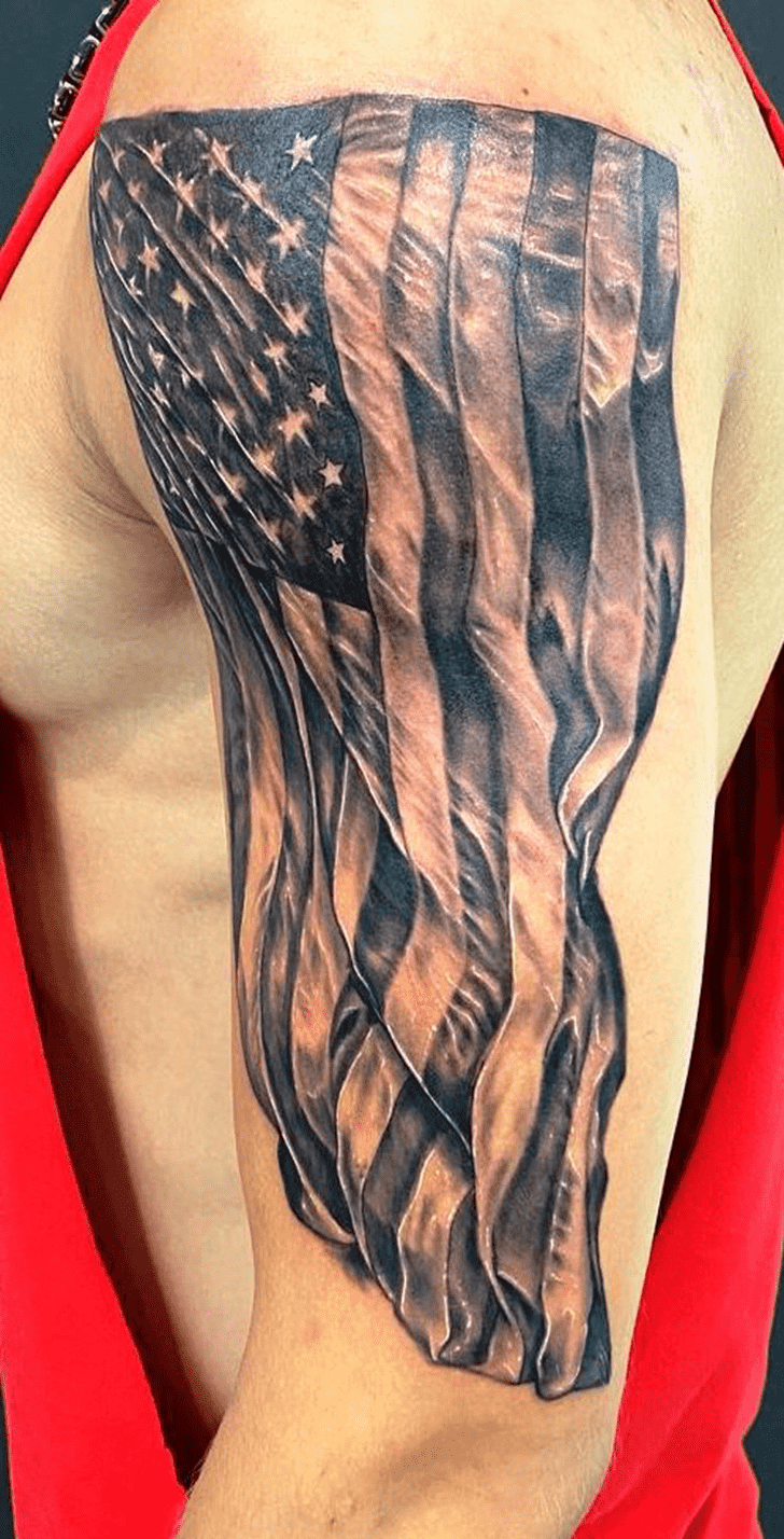 Flag Tattoo Portrait