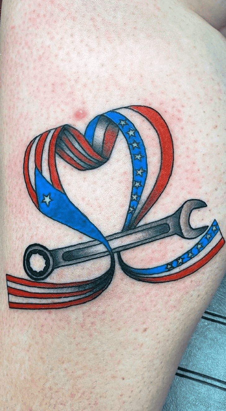 Flag Tattoo Shot