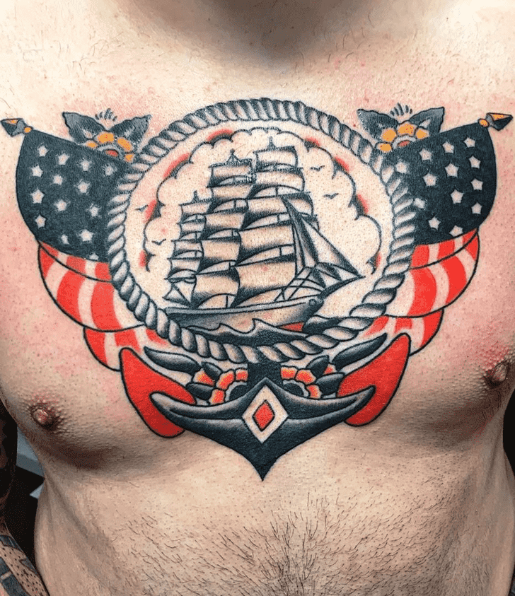 Flag Tattoo Design Image