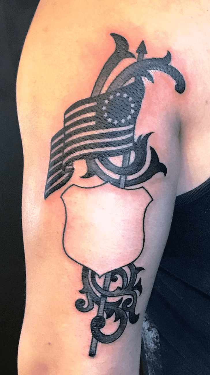 Flag Tattoo Shot