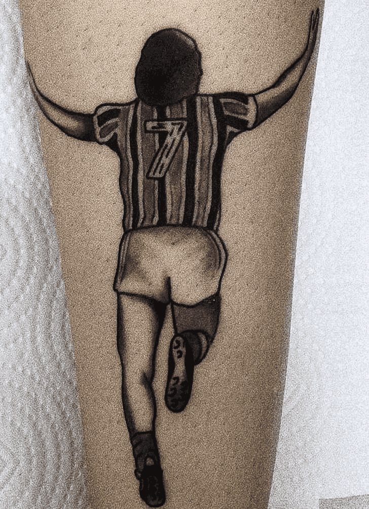 Football Tattoo Shot