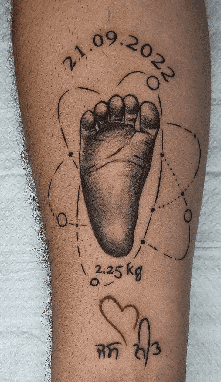 Footprint Tattoo Photograph