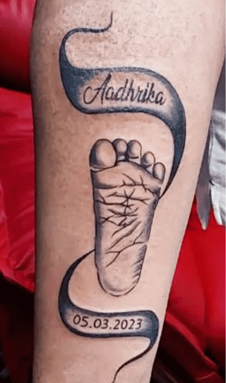 Footprint Tattoo Design Image