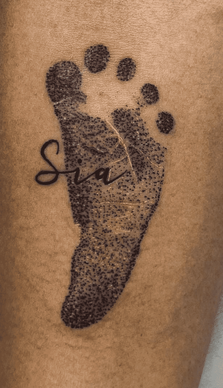 Footprint Tattoo Portrait