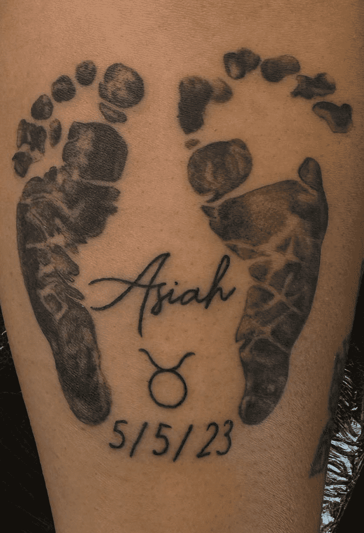 Footprint Tattoo Design Image