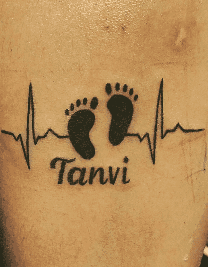 Footprint Tattoo Photograph