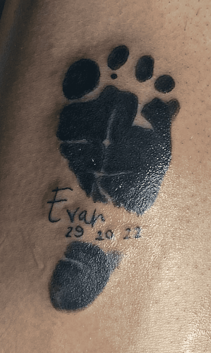 Footprint Tattoo Portrait