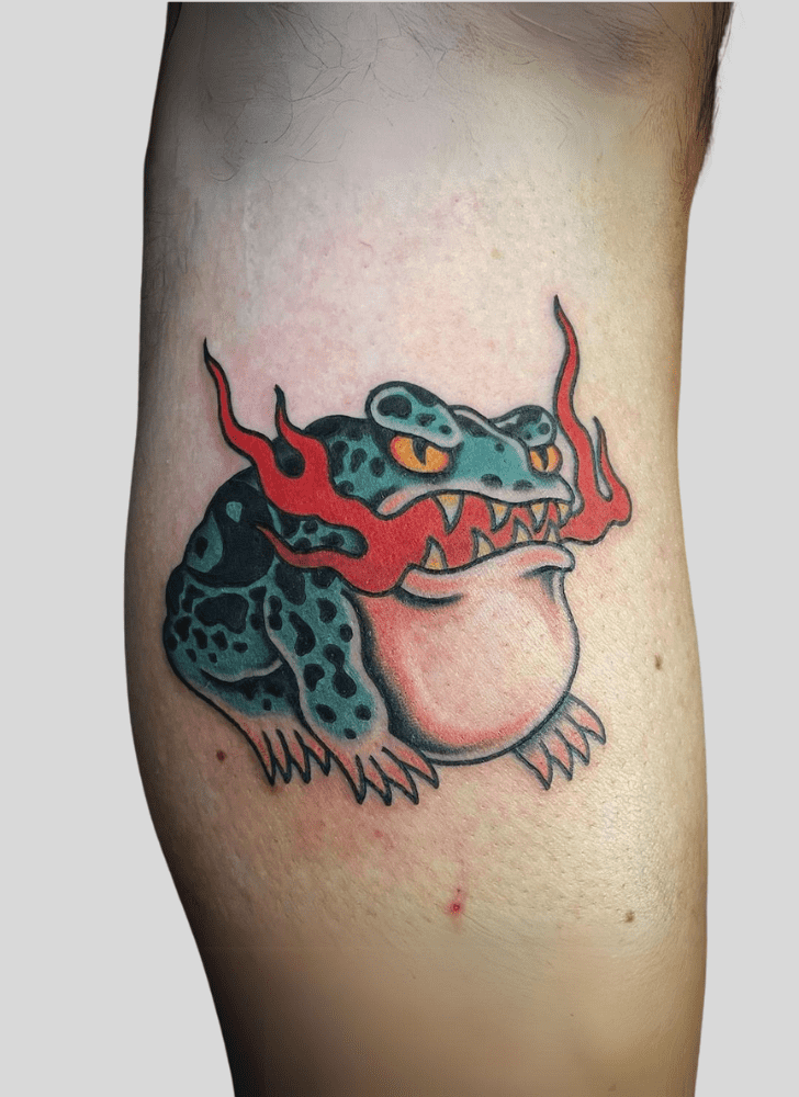 Frog Tattoo Figure