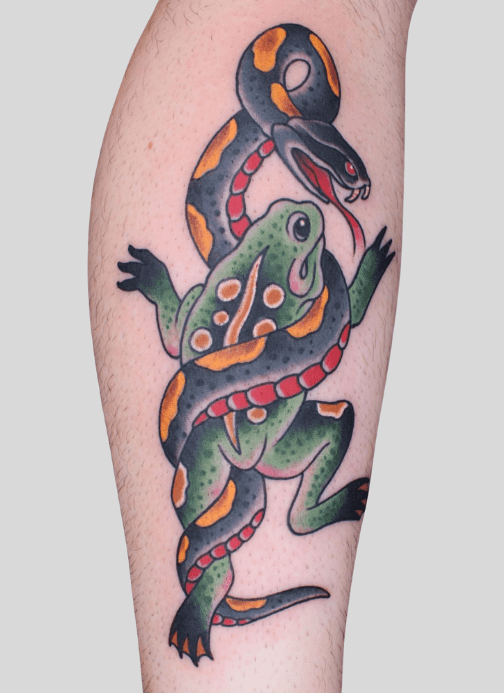 Frog Tattoo Figure