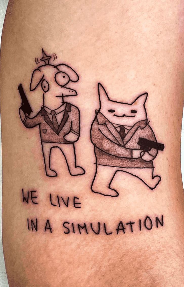 Funny Tattoo Portrait