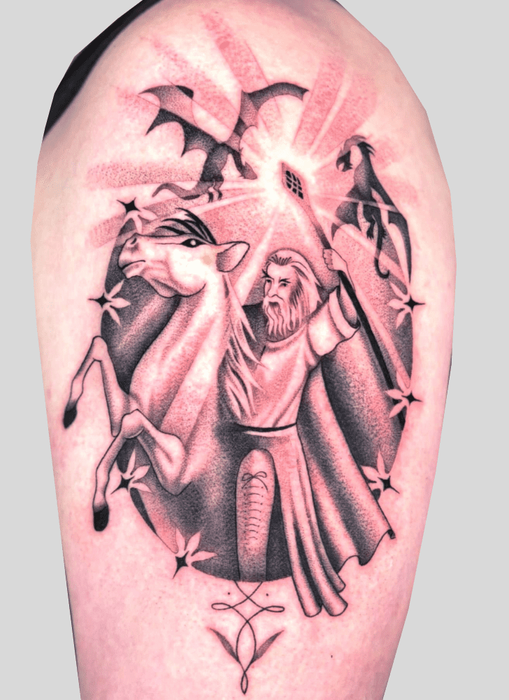 Gandalf Tattoo Portrait