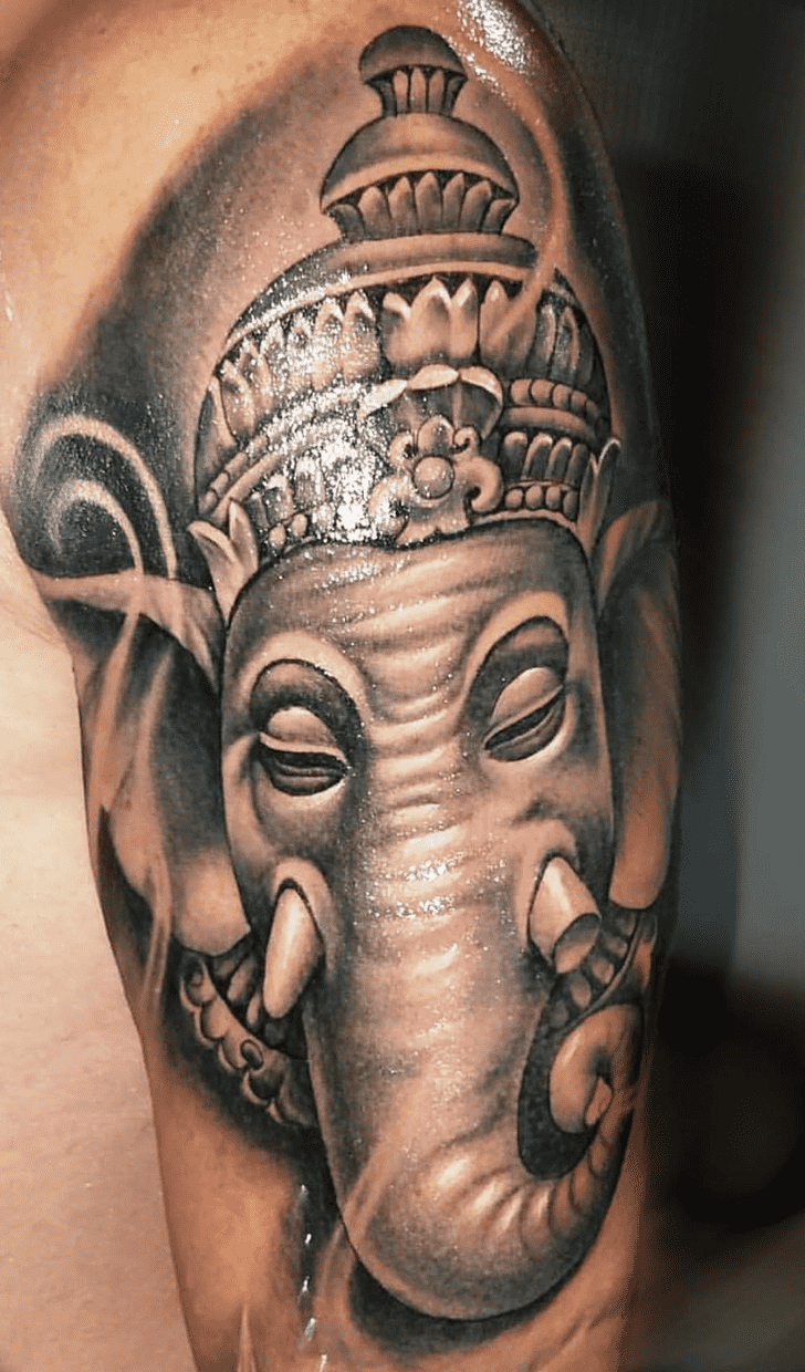 Ganesha Tattoo Shot