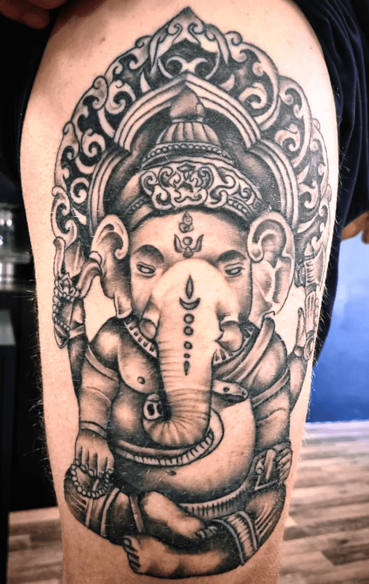 Ganesha Tattoo Portrait