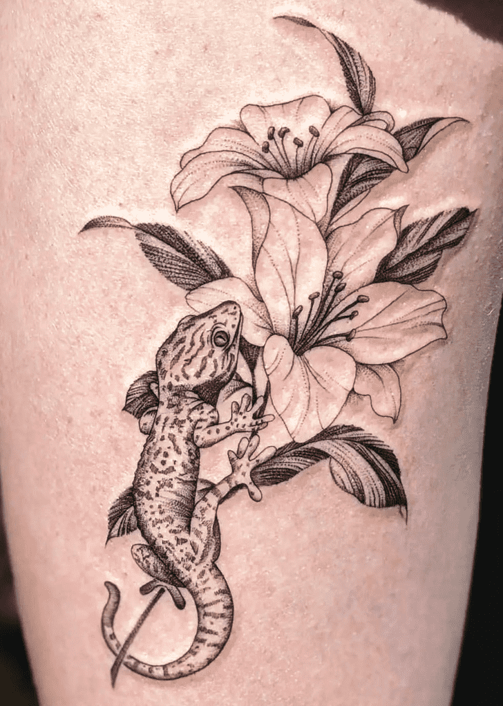 Gecko Tattoo Portrait