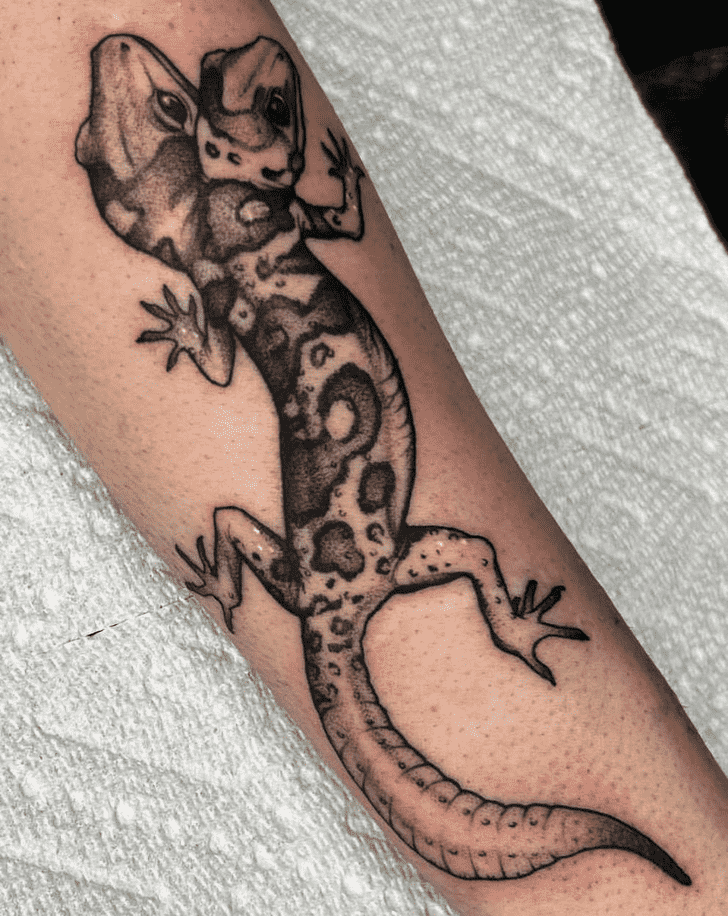 Gecko Tattoo Portrait