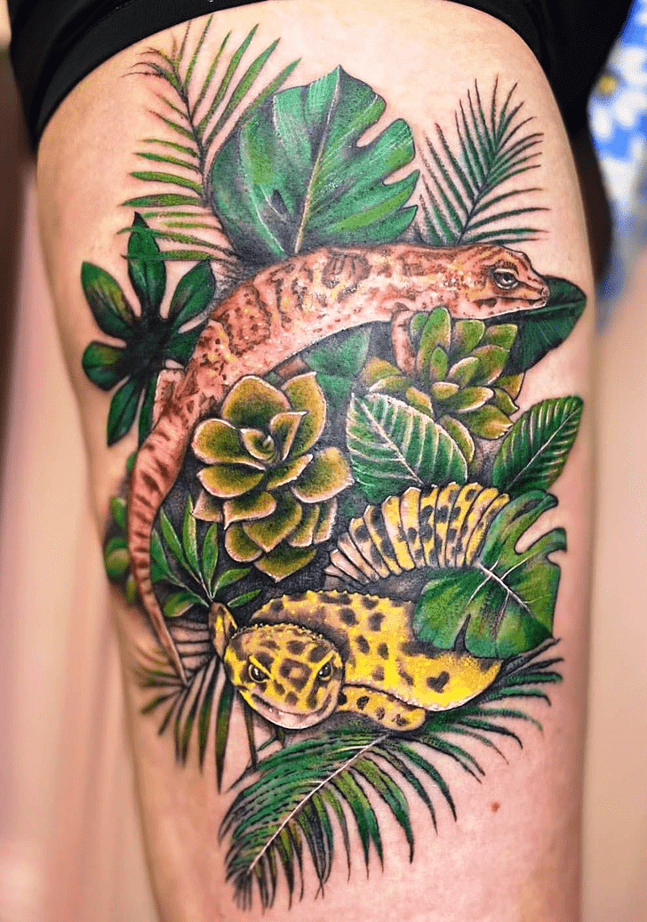 Gecko Tattoo Photos