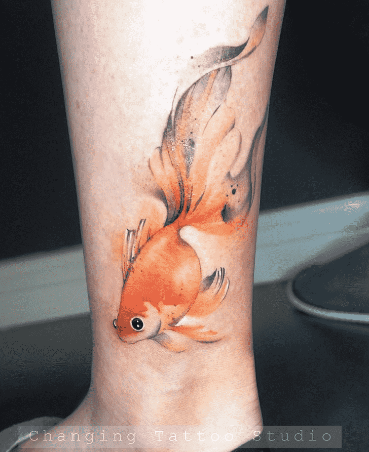 Goldfish Tattoo Shot