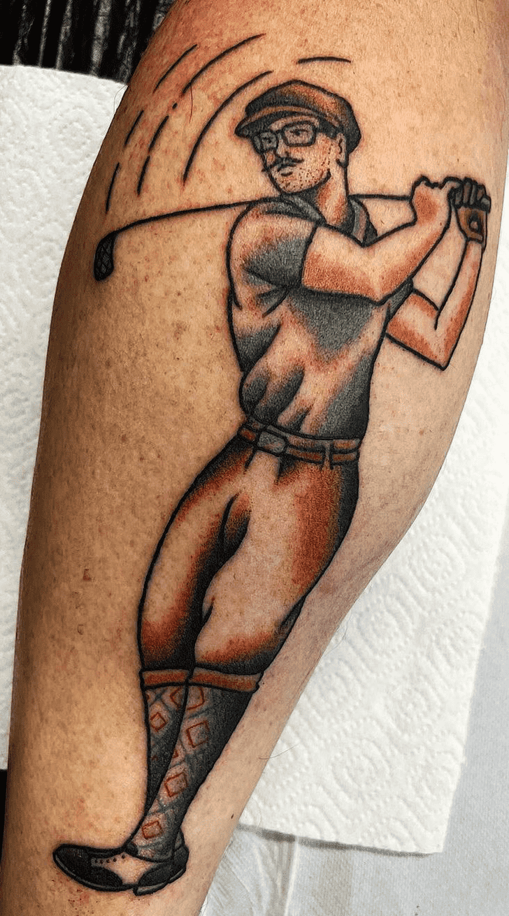 Golf Tattoo Portrait