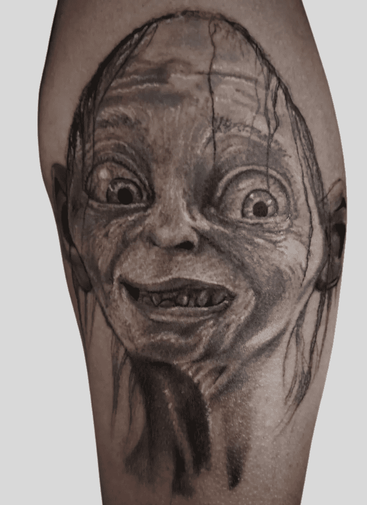 Gollum Tattoo Portrait