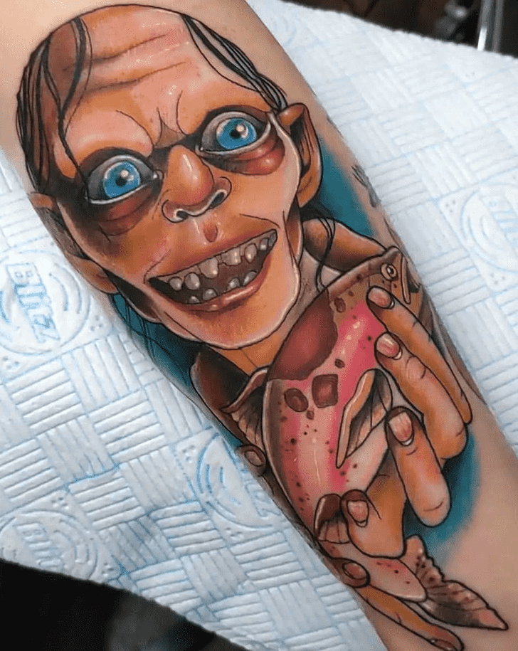 Gollum Tattoo Design Image