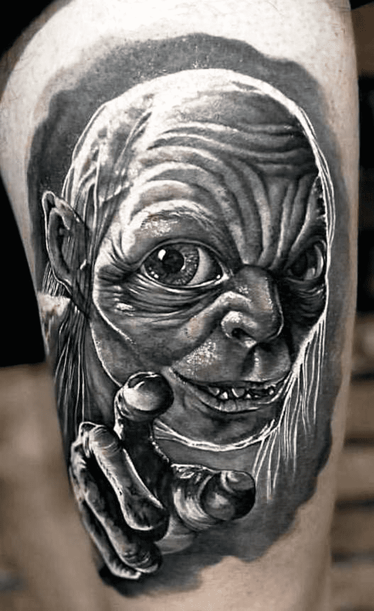 Gollum Tattoo Photograph