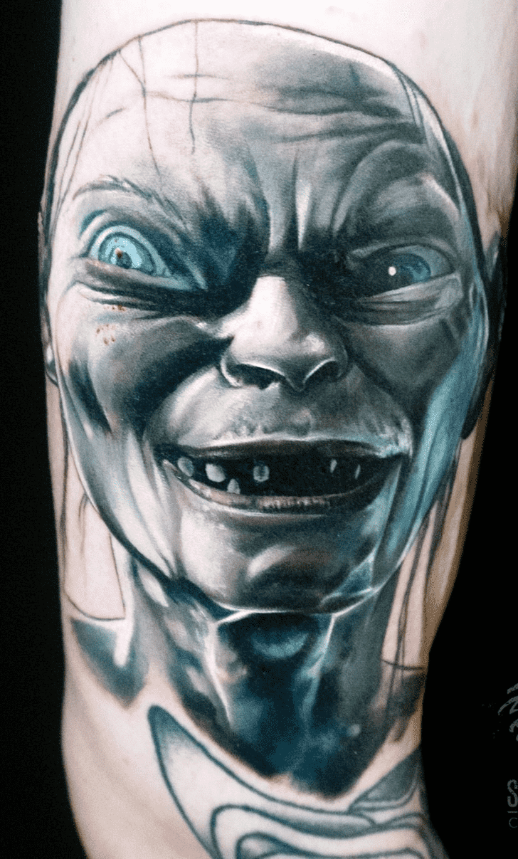 Gollum Tattoo Portrait