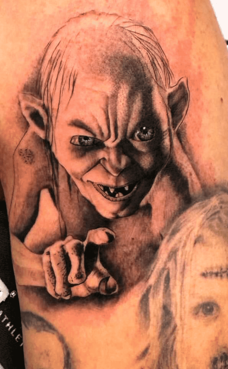 Gollum Tattoo Portrait