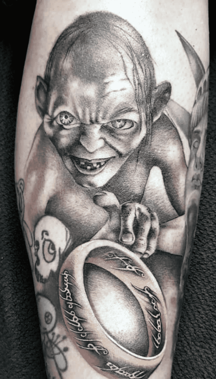 Gollum Tattoo Portrait