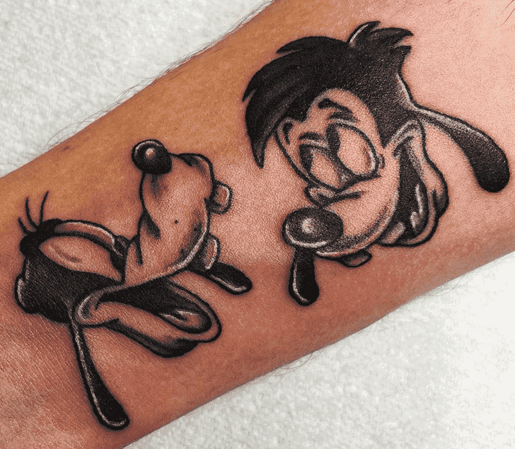 Goofy Tattoo Shot