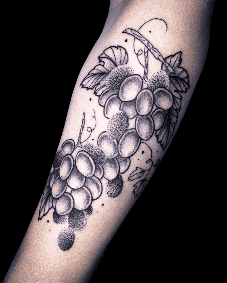 Grapes Tattoo Ink