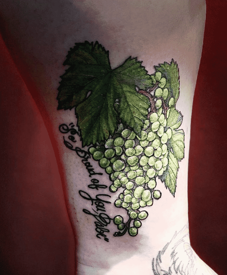 Grapes Tattoo Portrait