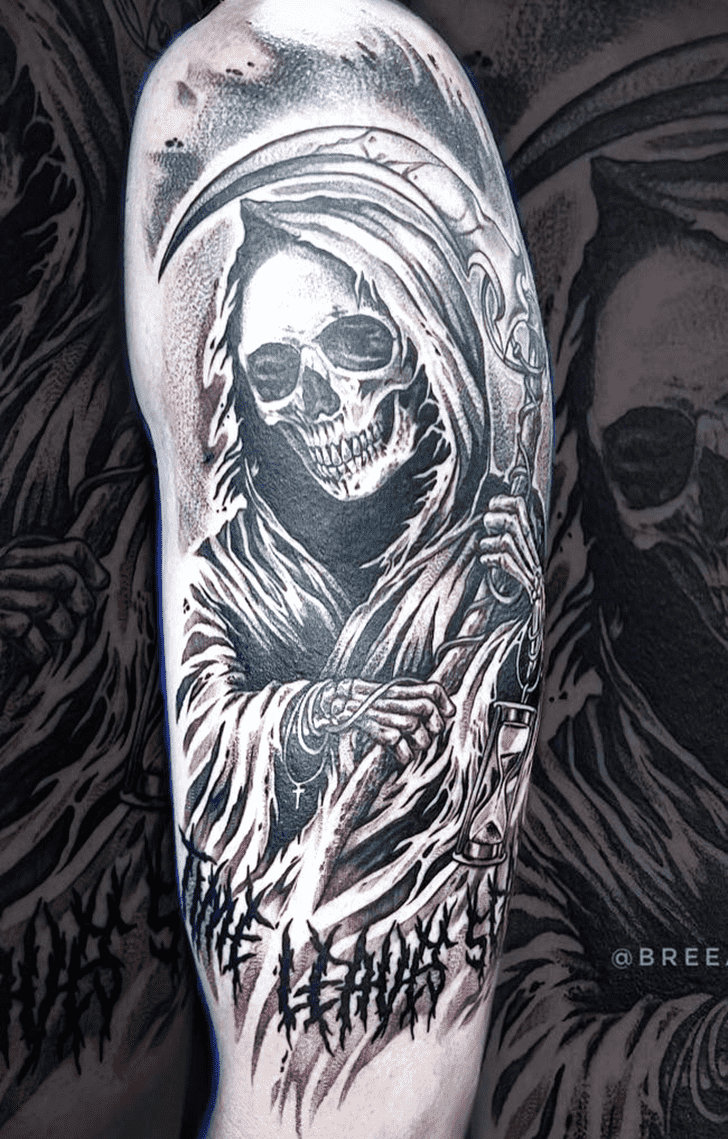 Grim Reaper Tattoo Figure