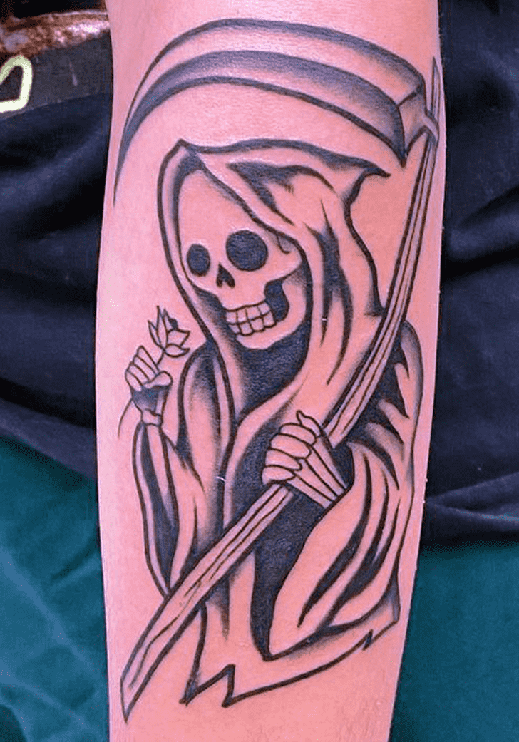 Grim Reaper Tattoo Figure