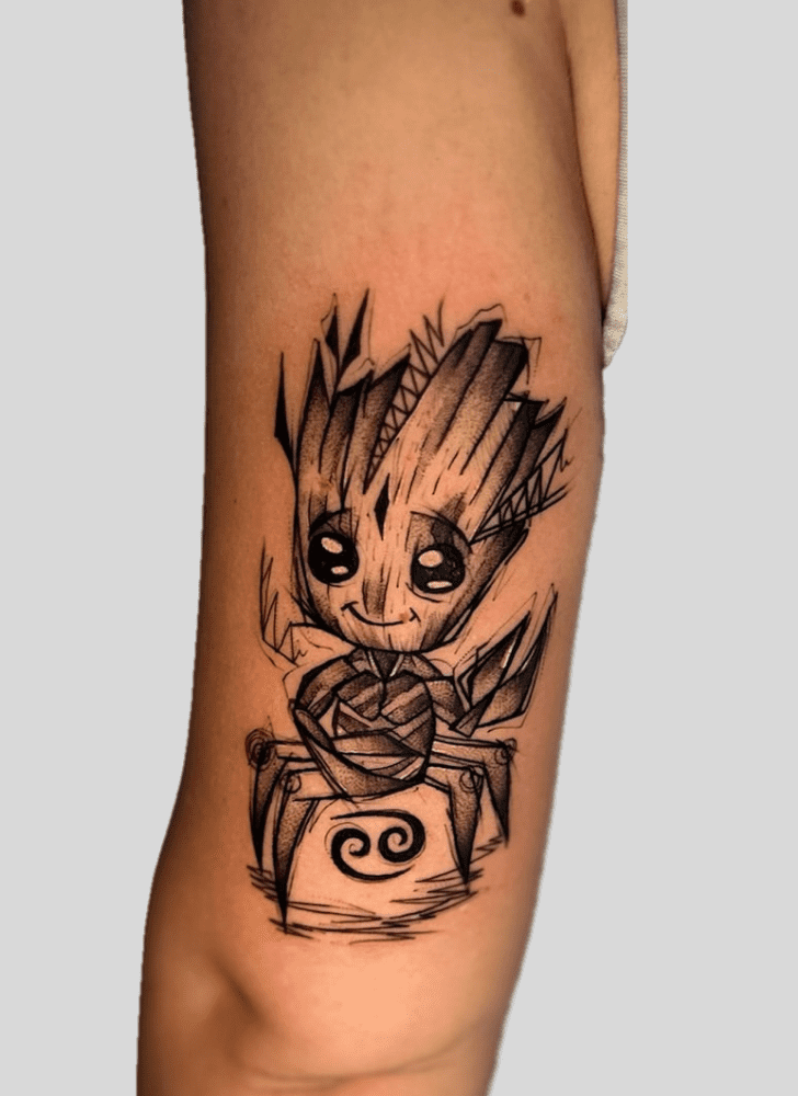 Groot Tattoo Portrait