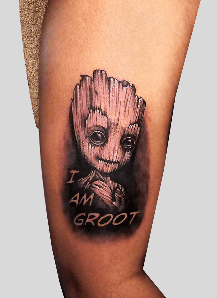 Groot Tattoo Figure