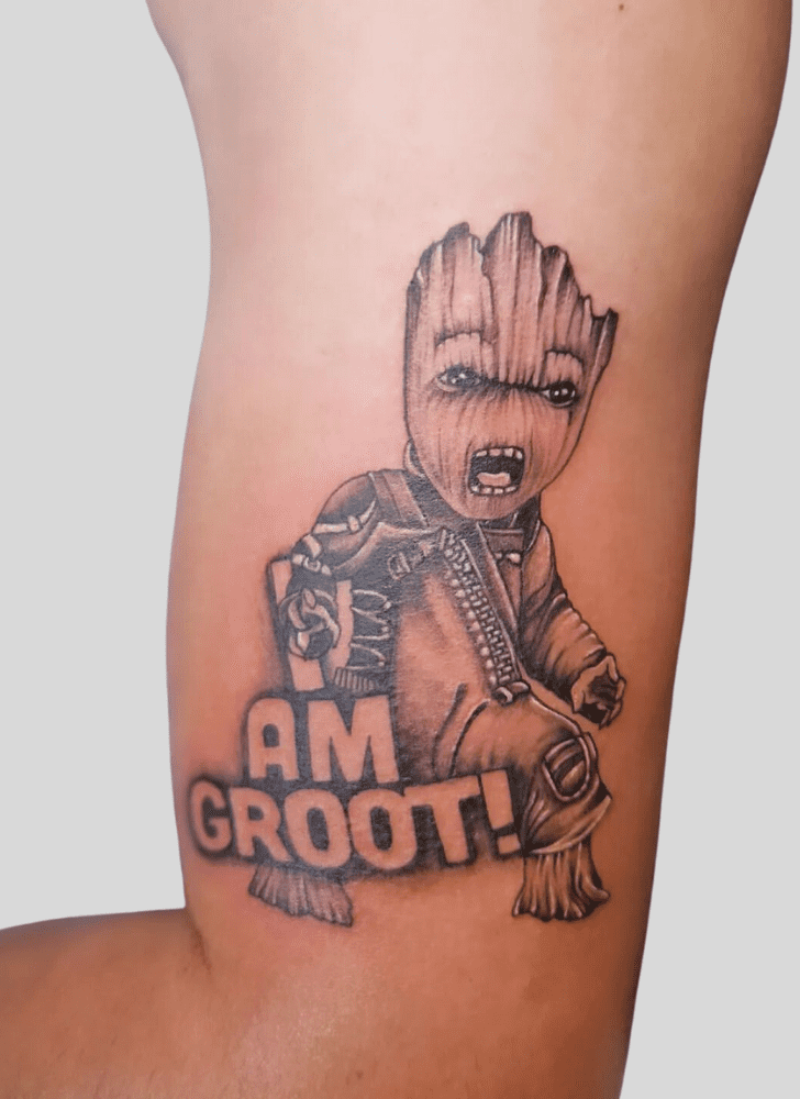 Groot Tattoo Figure