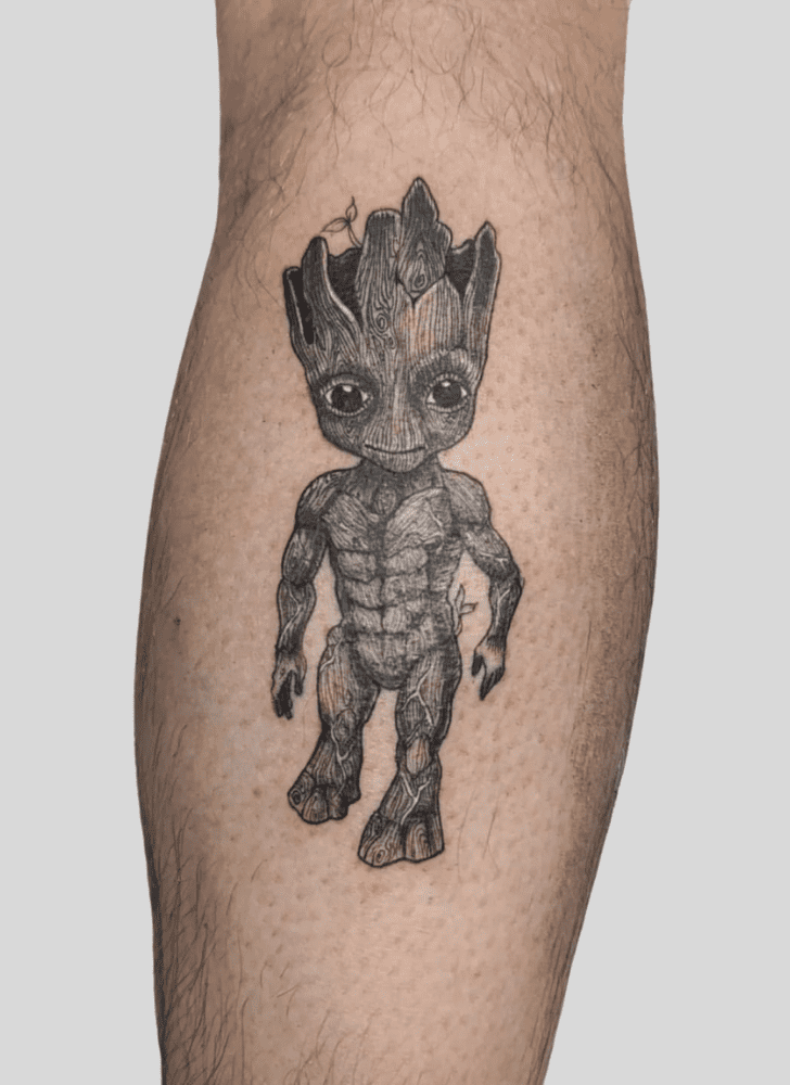 Groot Tattoo Portrait