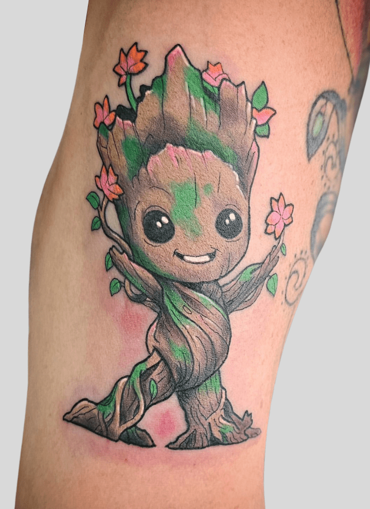 Groot Tattoo Figure