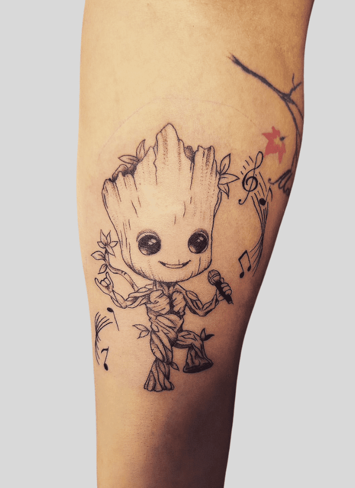 Groot Tattoo Snapshot