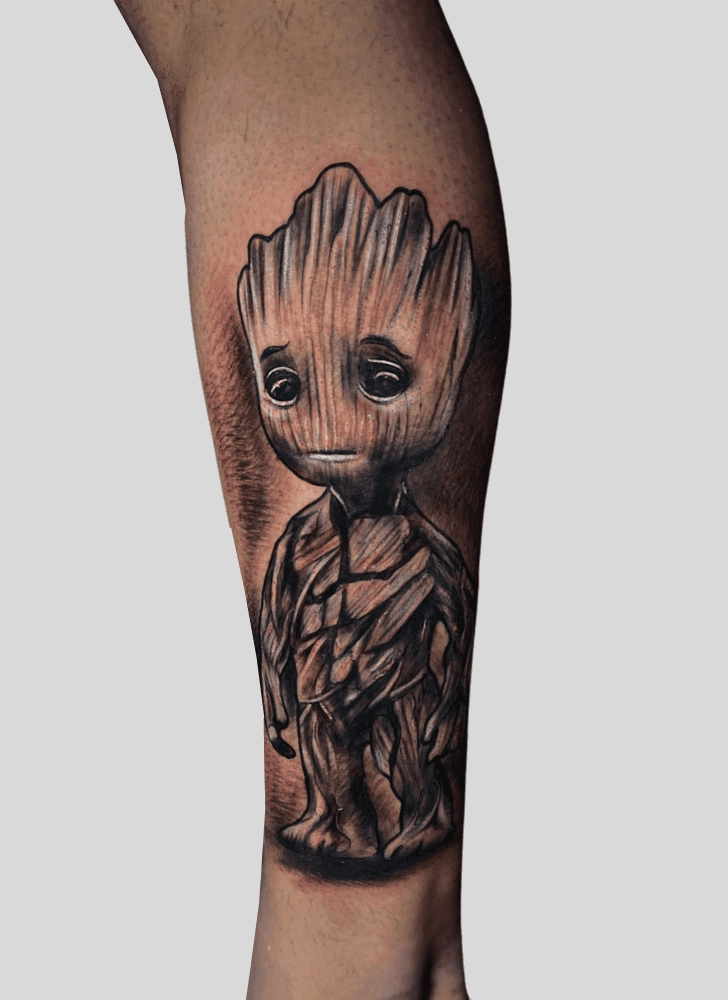 Groot Tattoo Portrait