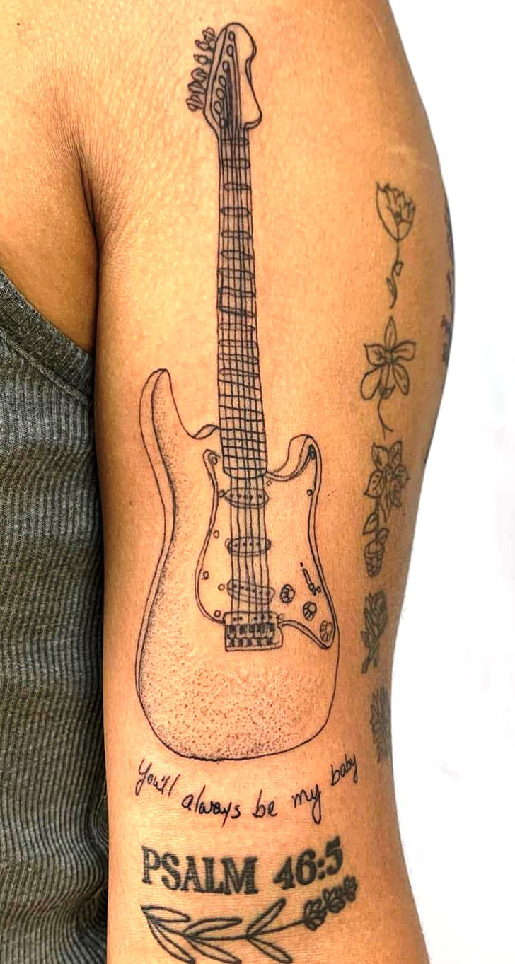 Guitar Tattoo Portrait