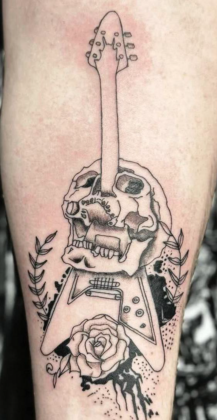 Guitar Tattoo Picture