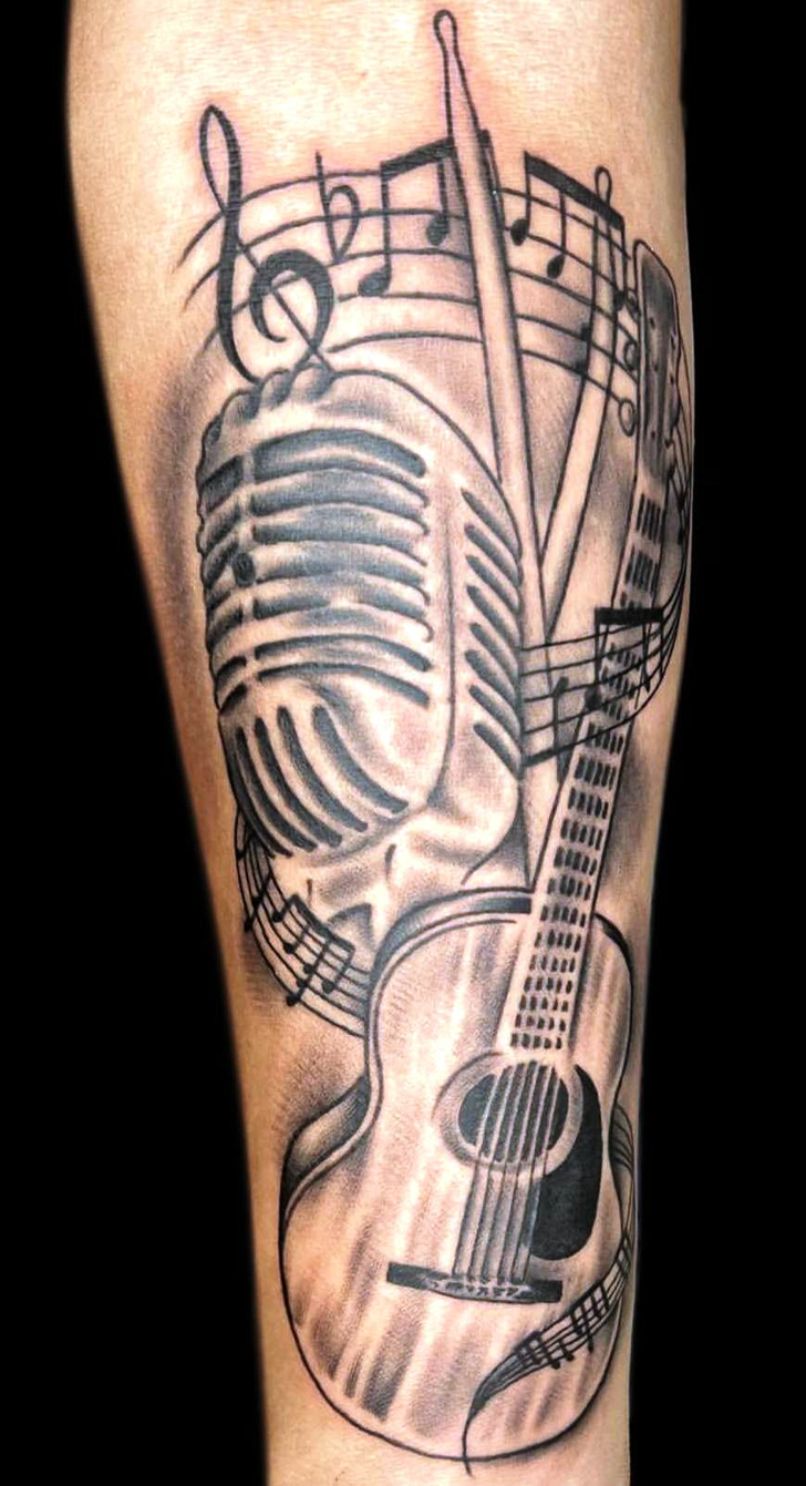 Guitar Tattoo Picture